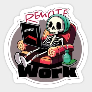 Remote Work Sticker